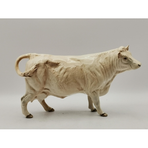 219 - Beswick Charolais Bull, Cow and Calf