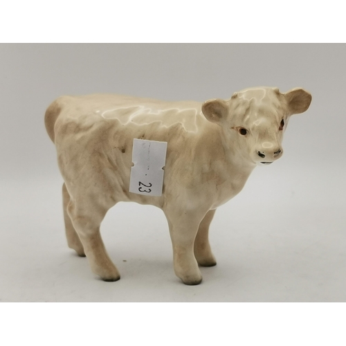 219 - Beswick Charolais Bull, Cow and Calf