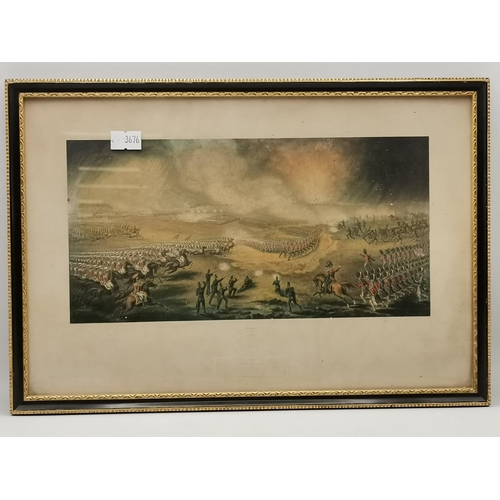 51 - 'Charge of the British Troops on the road to Windlesham', a Baxter-process print, coloured, 'Publish... 