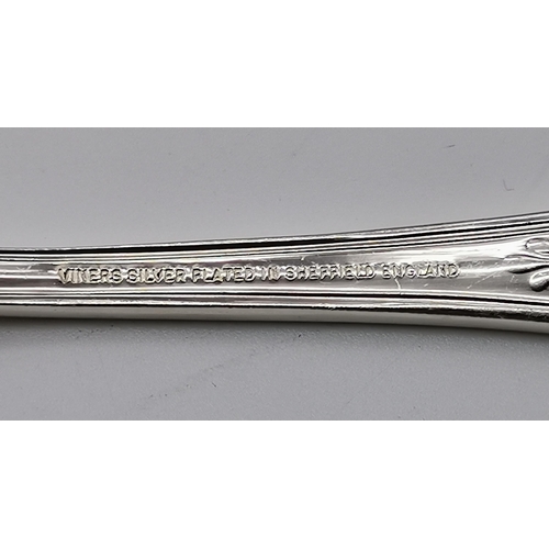 72 - A silver-plated canteen of flatware for eight persons by Viners of Sheffield, King's pattern, compri... 