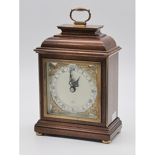 77 - An Elliott mantel clock, late 20th Century, retailed by Ainsworth Blackburn, the dial signed and wit... 