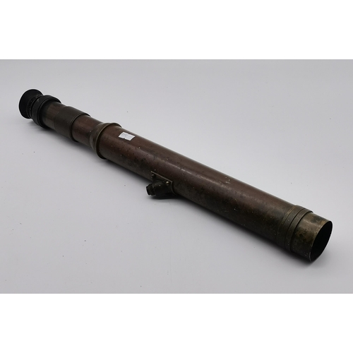 8 - An early 20th Century British Military spotting scope, by W. Ottway & Co, 1905, the gun sight number... 