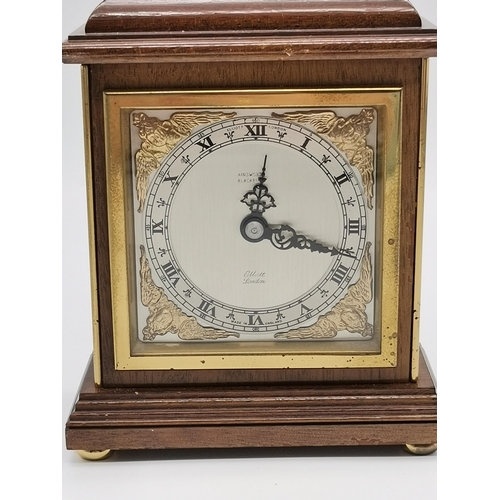 80 - An Elliott mantel clock, late 20th Century, retailed by Ainsworth Blackburn, the dial signed and wit... 