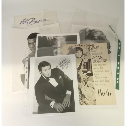 253 - A collection of celebrity autographed photographs, 1980s-1990s, most with presentation inscription '... 