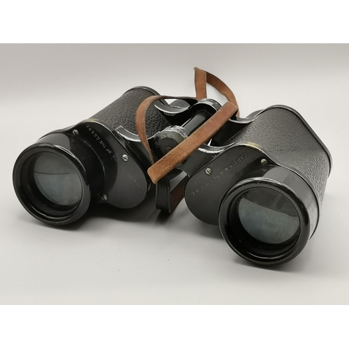 255 - A pair of Carl Zeiss JENA DELACTIS binoculars, 8x40, no.1262482, with presentation inscription 'Capt... 