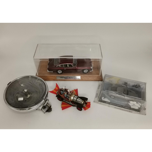 273 - A collection of model cars and car parts including 1964 Aston Martin DB5, Aston Martin V12 Vanquish ... 