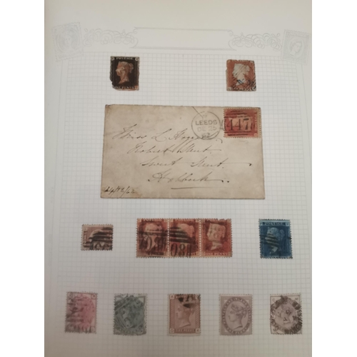 288 - A part-filled stamp album, British and foreign, Victorian and later, including a Penny Black, variou... 