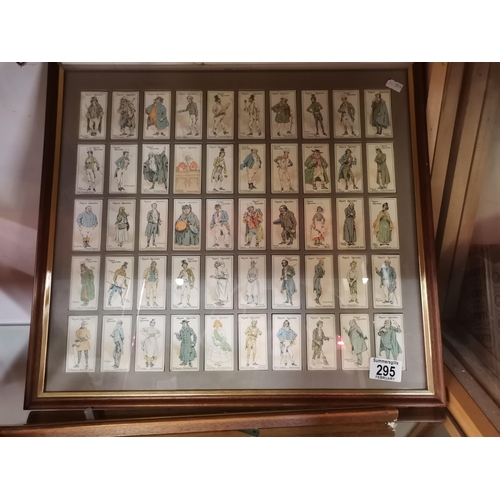 295 - A set of fifty Players cigarette cards, 'Characters from Dickens 1923', in a double-sided view frame... 