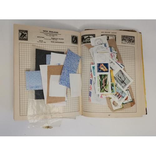 297 - Box of vintage stamps and leaflets and certificate from the  Pelman institute