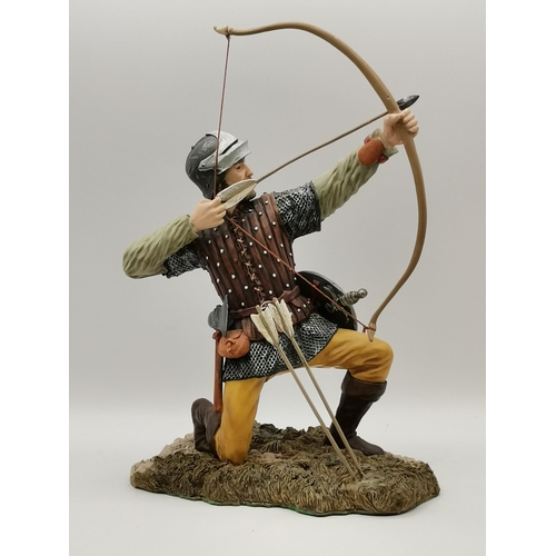 307 - A collection of military/warrior model figures including Jason with the golden fleece, Greek mytholo... 