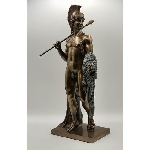 307 - A collection of military/warrior model figures including Jason with the golden fleece, Greek mytholo... 