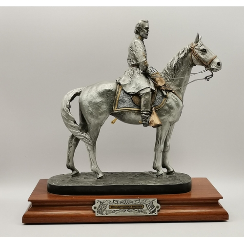 308 - A collection of military model figures, including 'The Gentleman Soldier' in pewter by Chilmark, lim... 