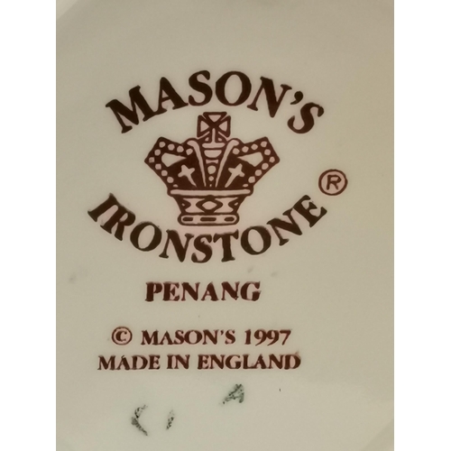 322 - A quantity of Mason's Ironstone wares, 'Penang' pattern, comprising three large octagonal baluster v... 