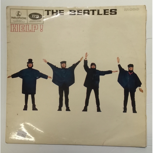 325 - The Beatles, three vinyl LP albums comprising 'HELP!' (first press), 'Please Please Me' and 'with th... 