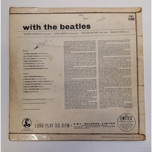 325 - The Beatles, three vinyl LP albums comprising 'HELP!' (first press), 'Please Please Me' and 'with th... 