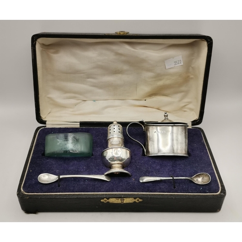 349 - An assorted group of silver, 19th Century and later, including a William IV silver christening mug b... 