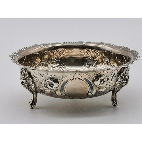 352 - A late Victorian silver sugar bowl and sifter spoon by Charles Stuart Harris, London 1889, the bowl ... 