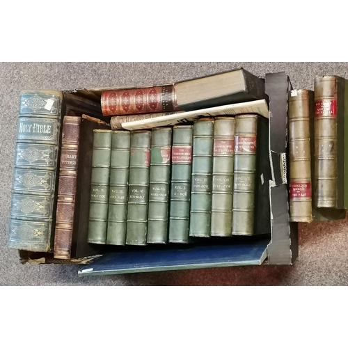 408 - Collection of Antique leather bound books incl 2 vols of Life and Times of Queen Victoria by Robert ... 