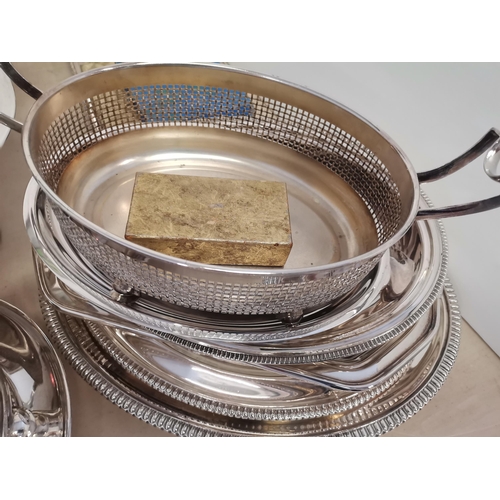 747 - Collection of Silver plated and EPNS items - serving dishes, coffee pots, cake stands etc