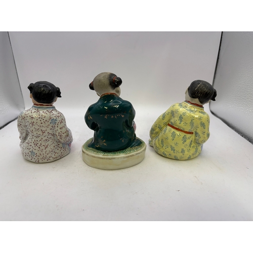 184 - Set of Three Chinese Porcelain Child figurines