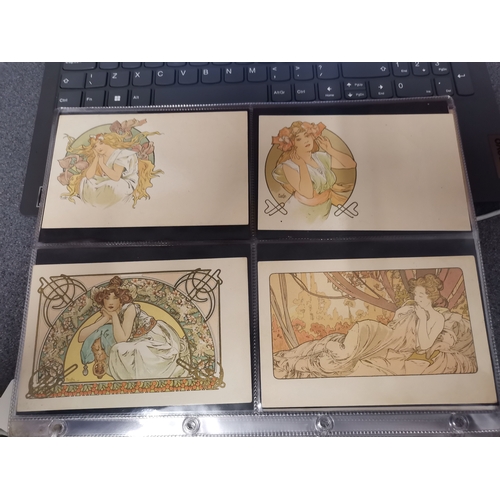 265 - After Alphonse Mucha (Czech, 1860-1939), a collection of forty nine assorted colour lithographic Art... 