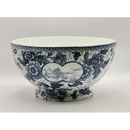 92 - Cloisonne Vase, German Royal Bonn Blue and white bowl plus Blue and white vase