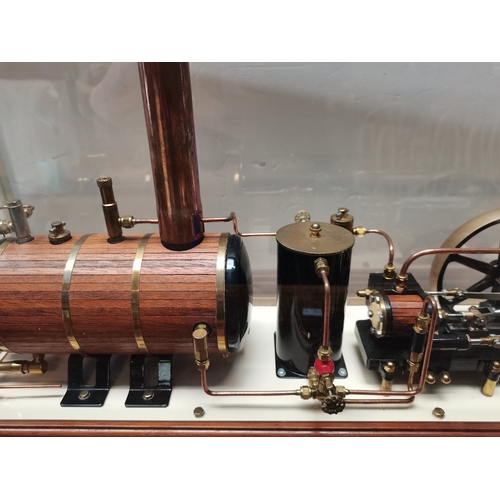 671 - A Horizontal mill engine steam plant by Maxwell Hemmens