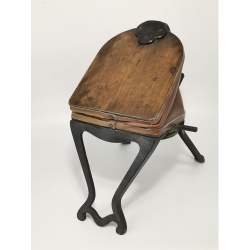 10 - Antique vintage Dentist foot operated Gas Bellows plus an antique mechanical peat bellows made from ... 