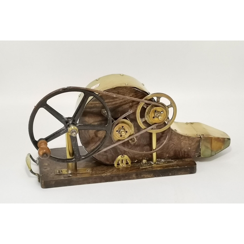 10 - Antique vintage Dentist foot operated Gas Bellows plus an antique mechanical peat bellows made from ... 