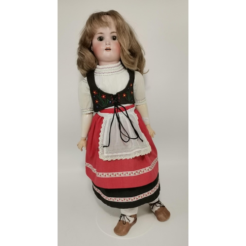15 - Vintage German Bisque Doll marked on back of head Germany 17