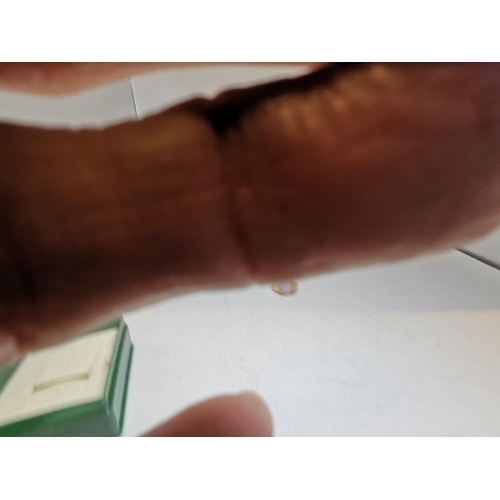 435 - A lady's 9 carat gold expanding bracelet wristwatch, the banded champagne circular dial with black A... 