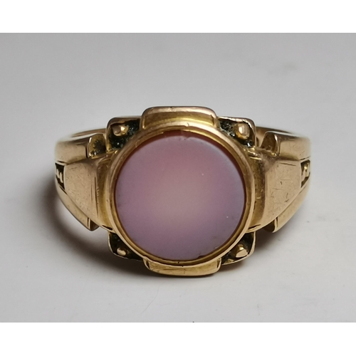 435 - A lady's 9 carat gold expanding bracelet wristwatch, the banded champagne circular dial with black A... 