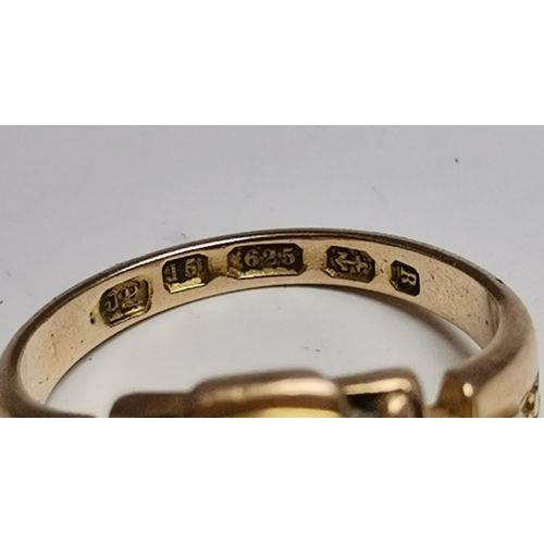 435 - A lady's 9 carat gold expanding bracelet wristwatch, the banded champagne circular dial with black A... 