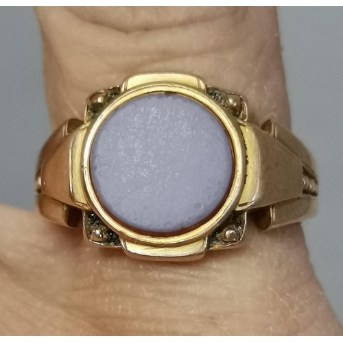 435 - A lady's 9 carat gold expanding bracelet wristwatch, the banded champagne circular dial with black A... 