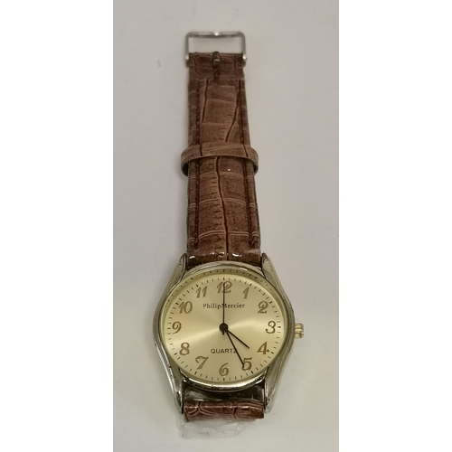 456 - A lady's 9 carat gold wristwatch, the white circular dial unsigned, with Arabic numerals, blued stee... 