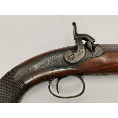 468 - Allen & Thurber: A 19th Century American pepperbox six shot percussion revolving pistol, the 3⅜ (8.5... 