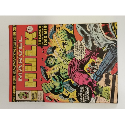 477 - THE INCREDIBLE HULK comics, 14 in total inc: THE SUPER HEROES, CONAN, HULK 12 NOV, 150, 129, 114, 11... 