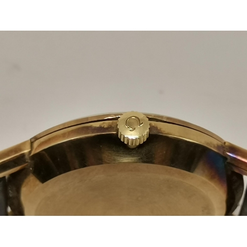 482A - A gent's automatic wristwatch, late 1960s/early 1970s, the circular champagne dial signed Omega Auto... 