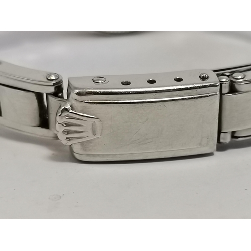 490 - ALL JEWELLERY AND WATCHES ONLY ON SITE FOR VIEW DAYS

A lady's Tudor Oyster Royal steel bracelet wri... 