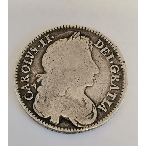 492A - A Charles II silver half crown 1670 (?)