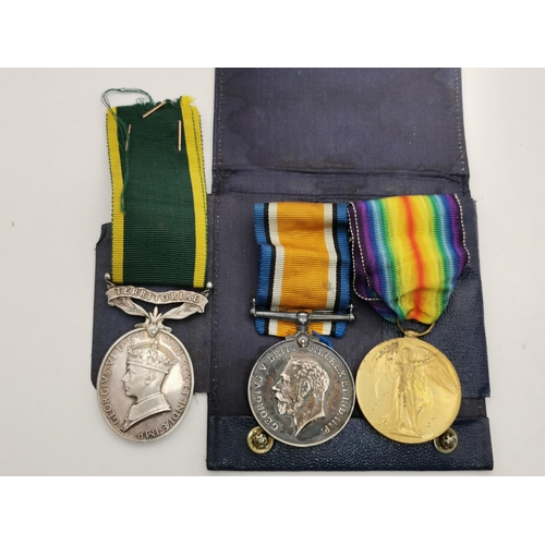 508 - A First World War medal pair to 79465 PTE. A. B. PATRICK. DURH. L.I., comprising British War medal a... 