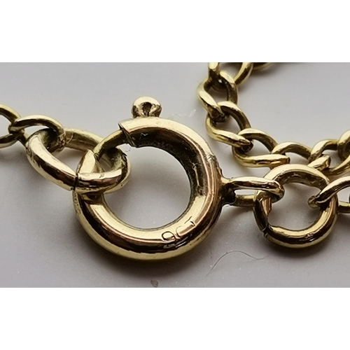 539 - A 9 carat gold fine curb chain necklace hung with a 9 carat gold-mounted foil-backed opal pendant, a... 