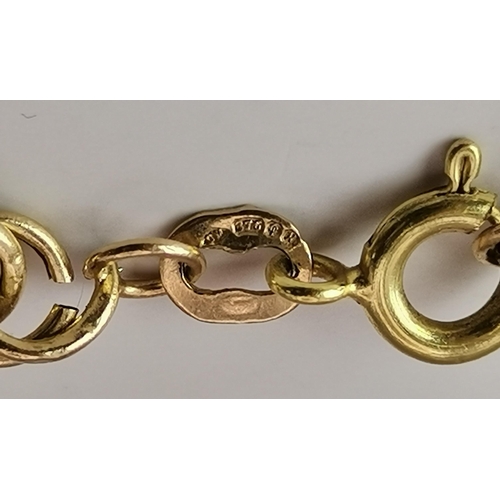 540A - A 9 carat gold rope-twist chain necklace and bracelet set, both hallmarked 375. (2) Necklace 45.5cm ... 