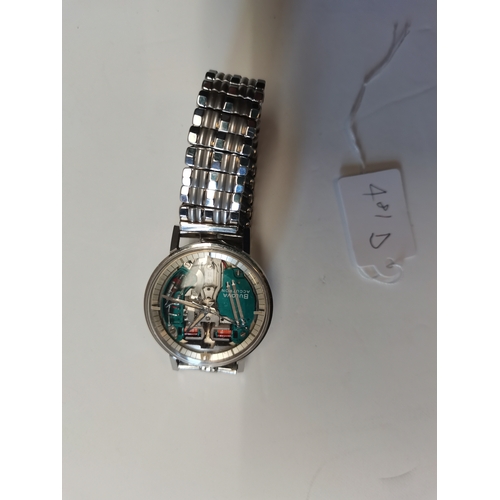 481d - A Bulova Accutron spaceview 214H m5 1971 wrist watch

Movement is working Time keeping has not been ... 