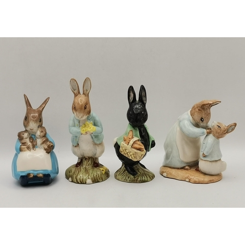 87 - A group of collectable ceramic figures, comprising a Beswick hound, 'Ch. Wendover Billy'; four Royal... 