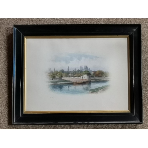 101 - George Fall (British, 1848-1925), View of Marygate Tower and The Minster, York, watercolour, signed ... 