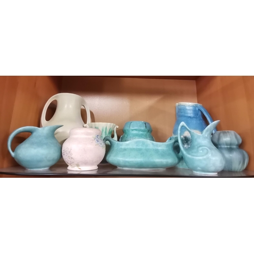 106 - A collection of Vintage Art Deco pottery including Frank Buckley, Royal Art, Crown Devon and Beswick