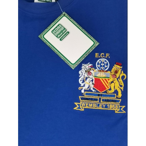 112 - A score draw replica official retro Manchester Utd v Benfica 1968 European cup final programme and s... 