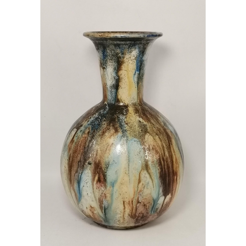 114 - Roger Guerin (1896-1954), 'Vase' glazed gres stoneware. 23.5cm high, 14cm diameter