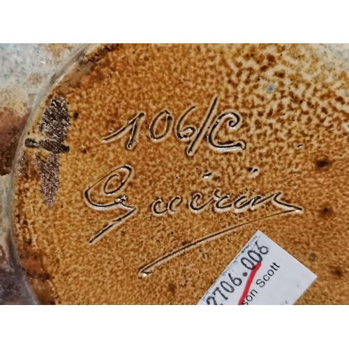 114 - Roger Guerin (1896-1954), 'Vase' glazed gres stoneware. 23.5cm high, 14cm diameter